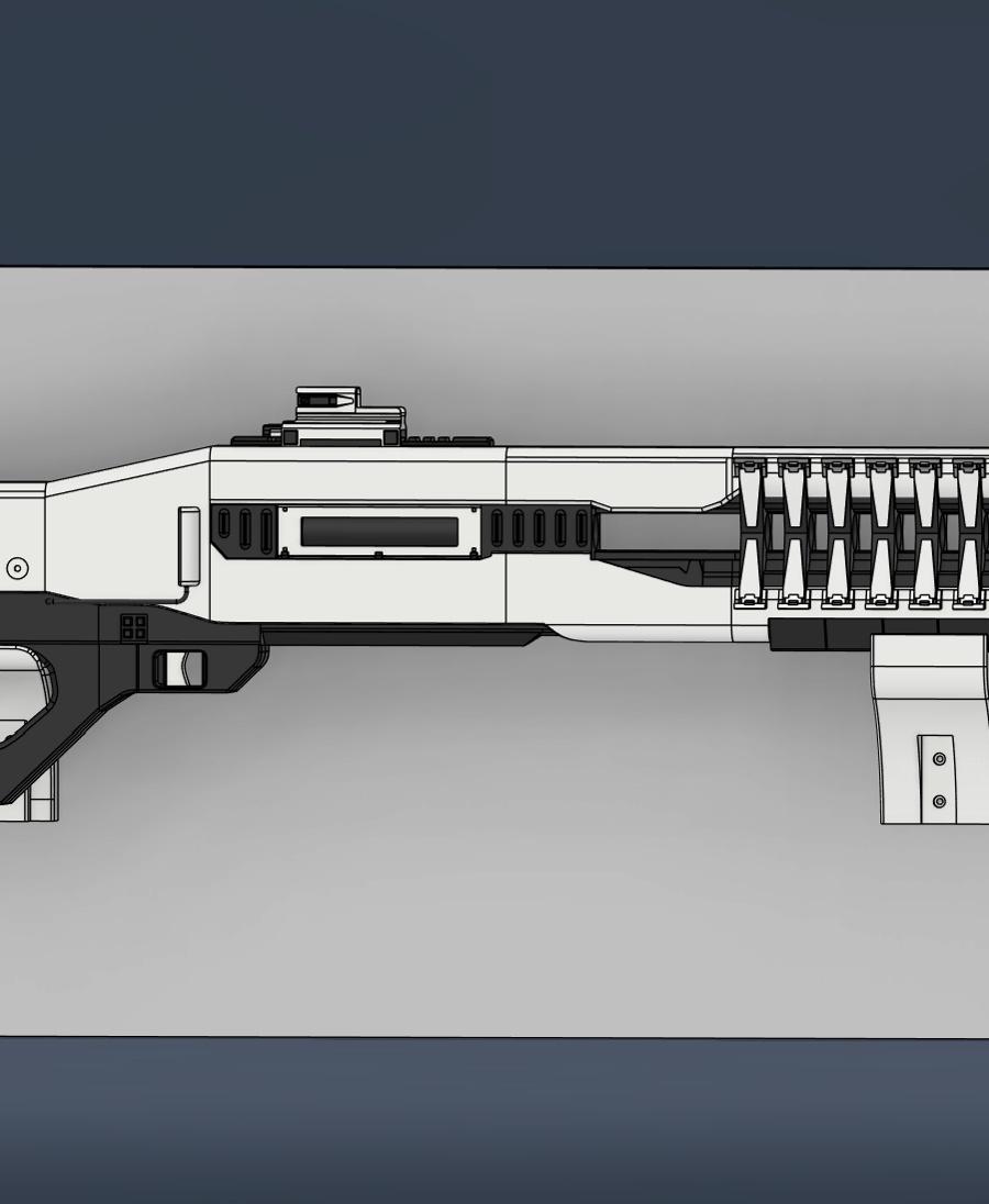 Helldivers 2 - RS-422 Railgun - 3D Printed Model 3d model