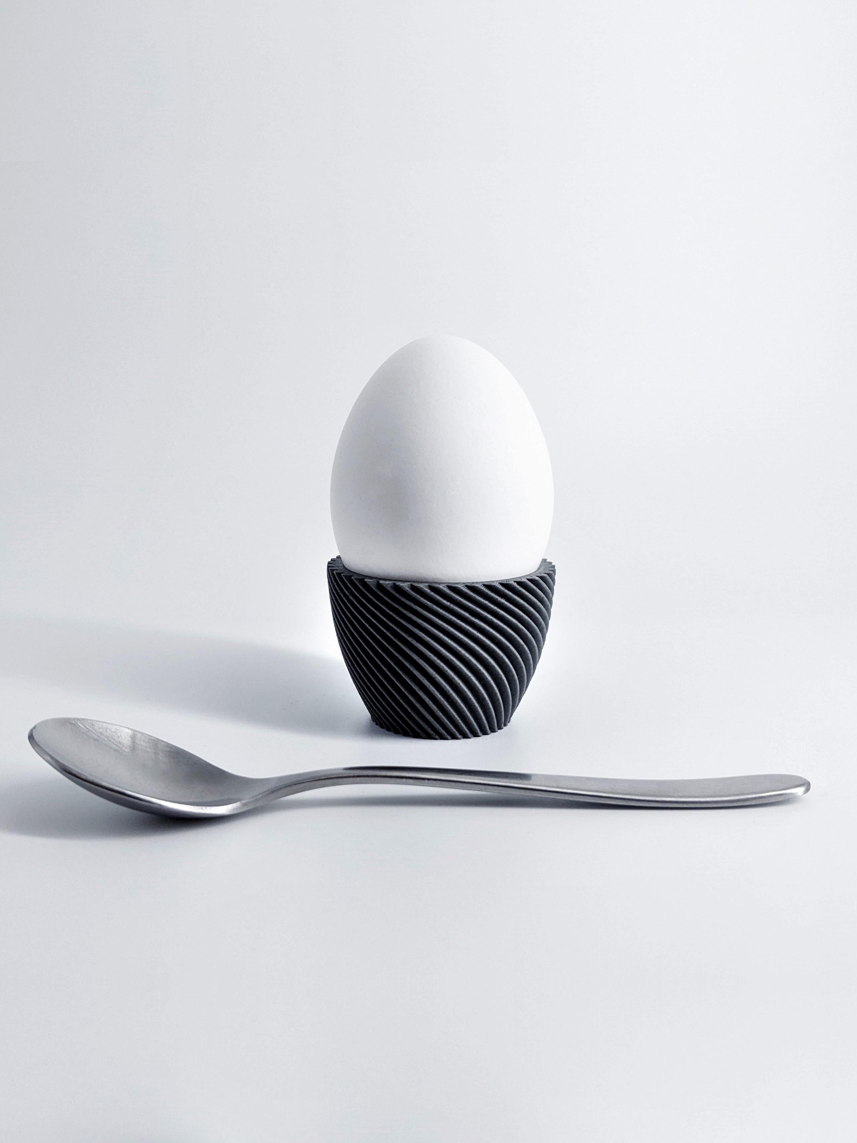 Egg Cup "Unbowed" 3D Print Stl File | Bambu Studio 3MF included | Easter Gift 3d model
