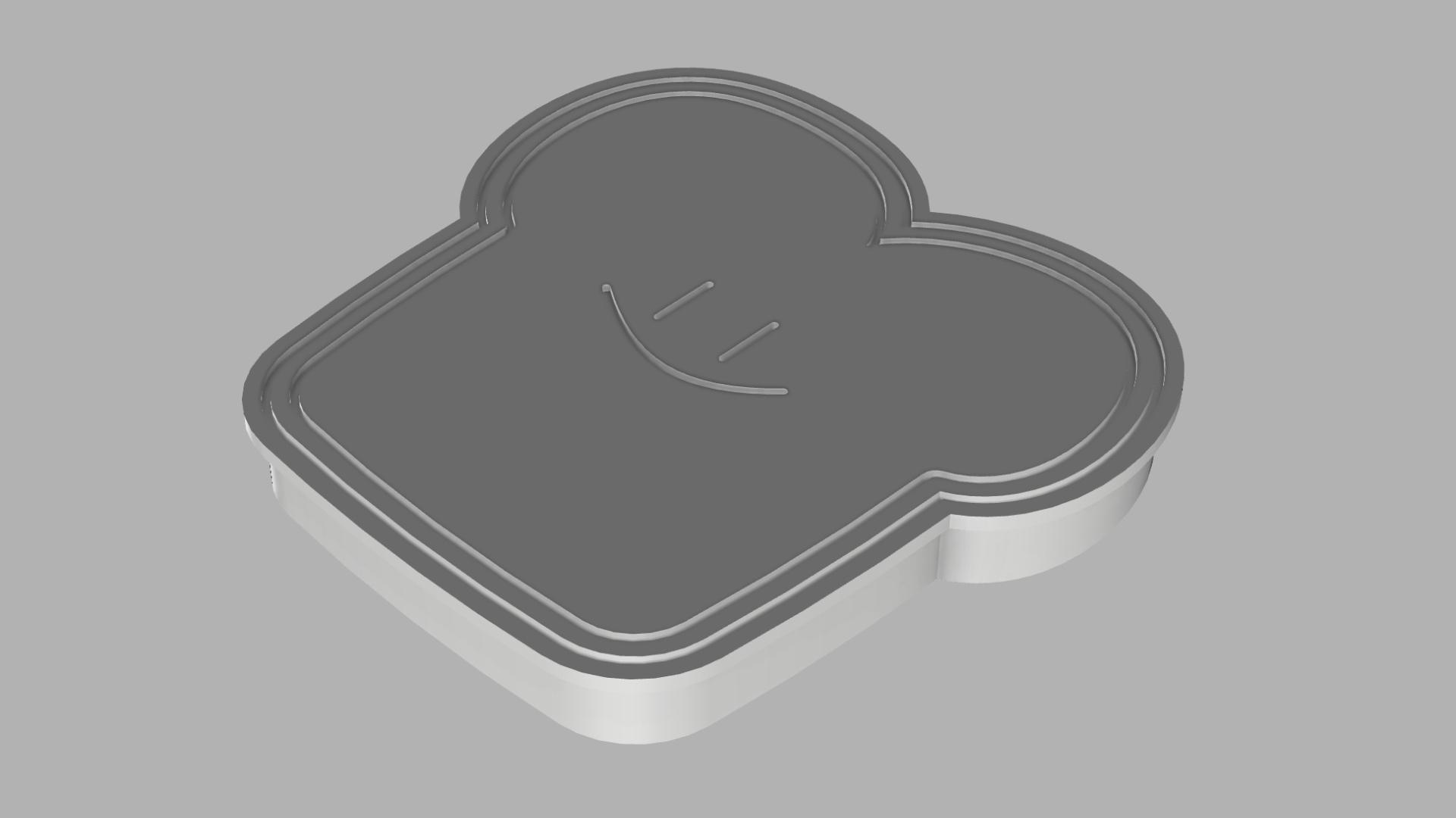 Toast Cookie Cutter 3d model