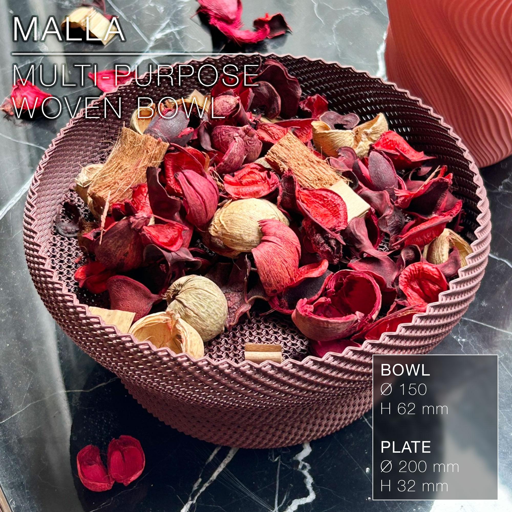 MALLA  |  woven bowl & plate, multi-purpose 3d model