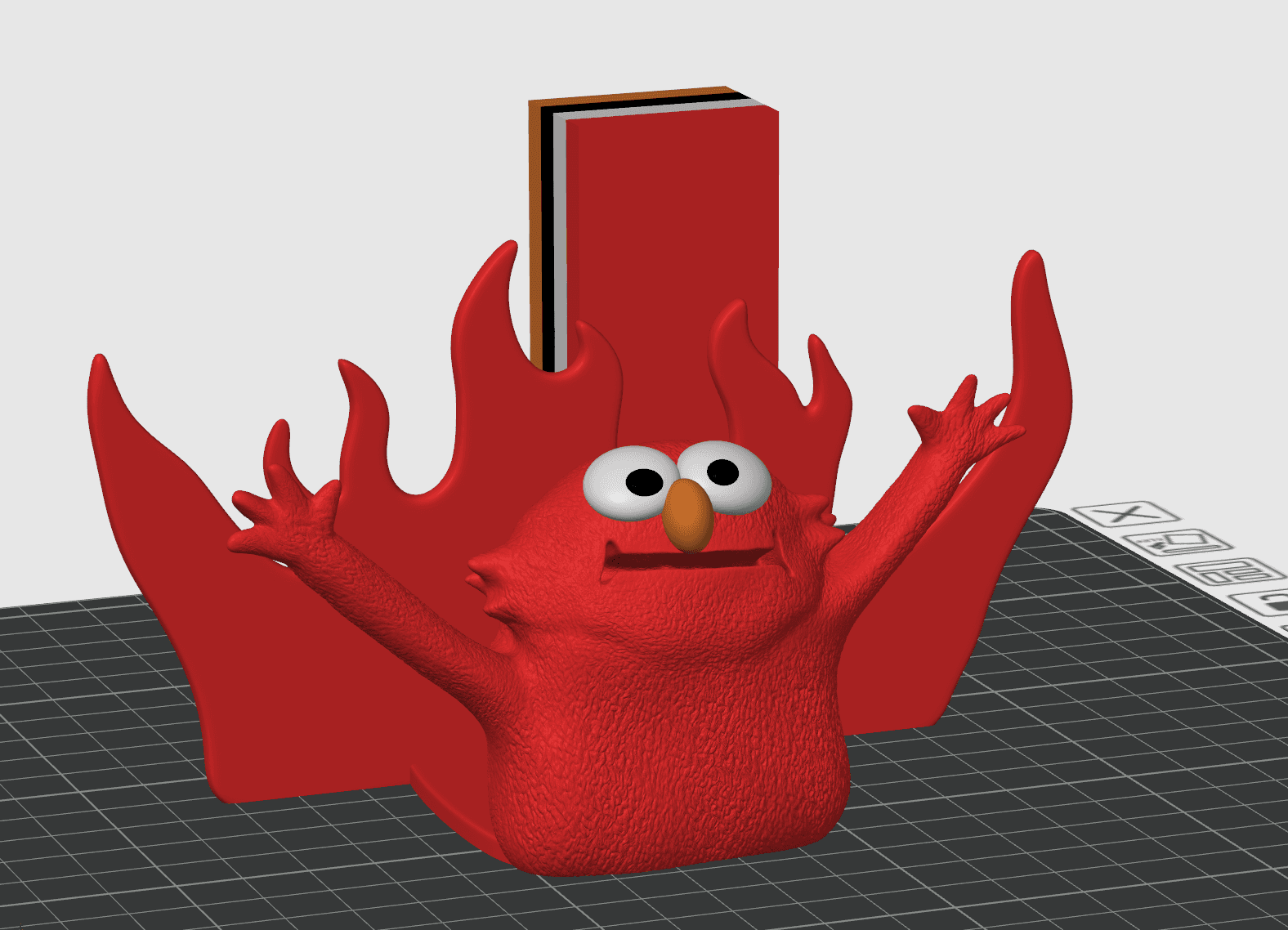 Elmo Rise - Smartphone / Tablet / Napkin Holder 3d model