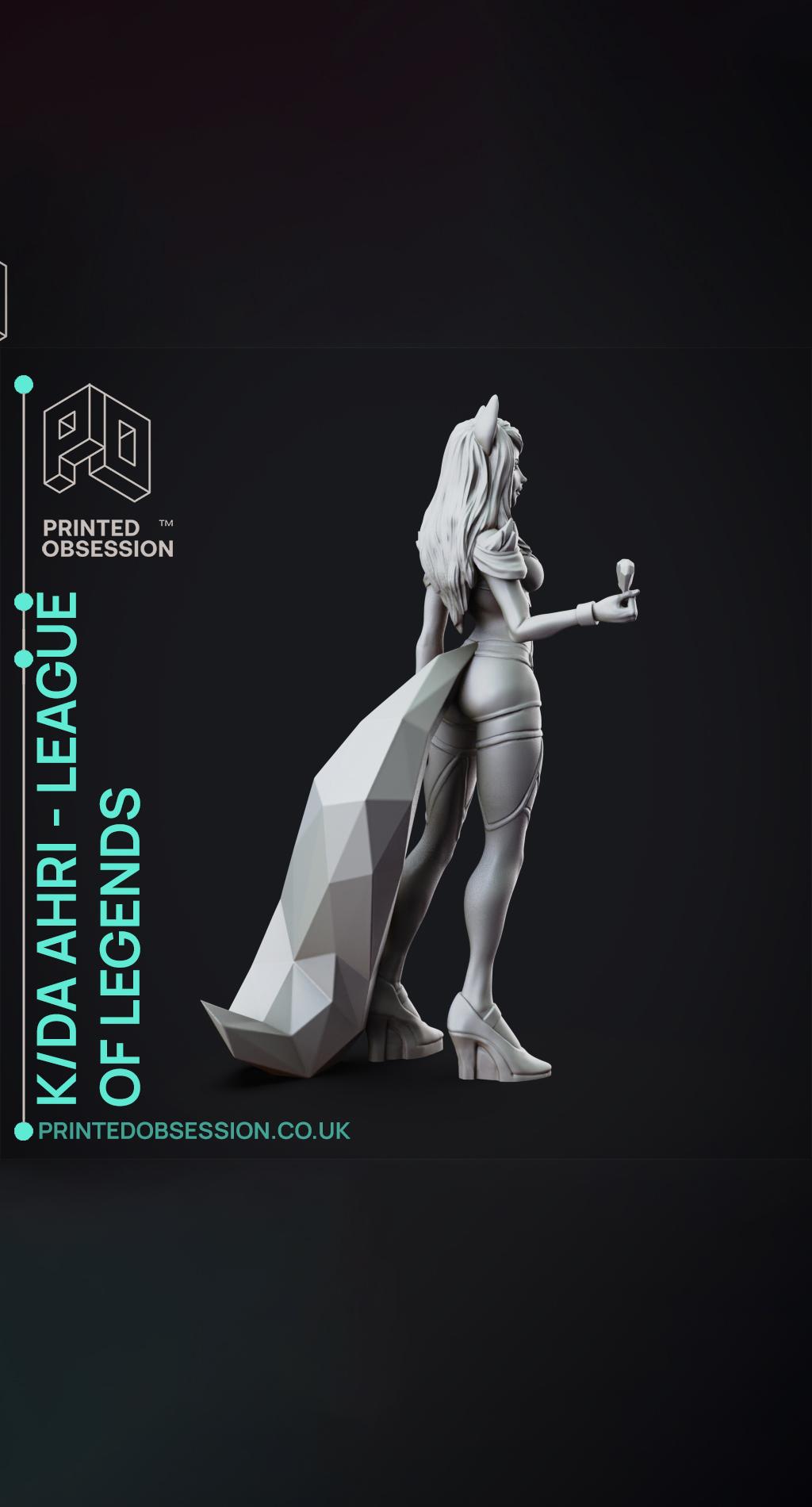 KDA Ahri - LEAGUE OF LEGENDS - 25cm tall model  3d model