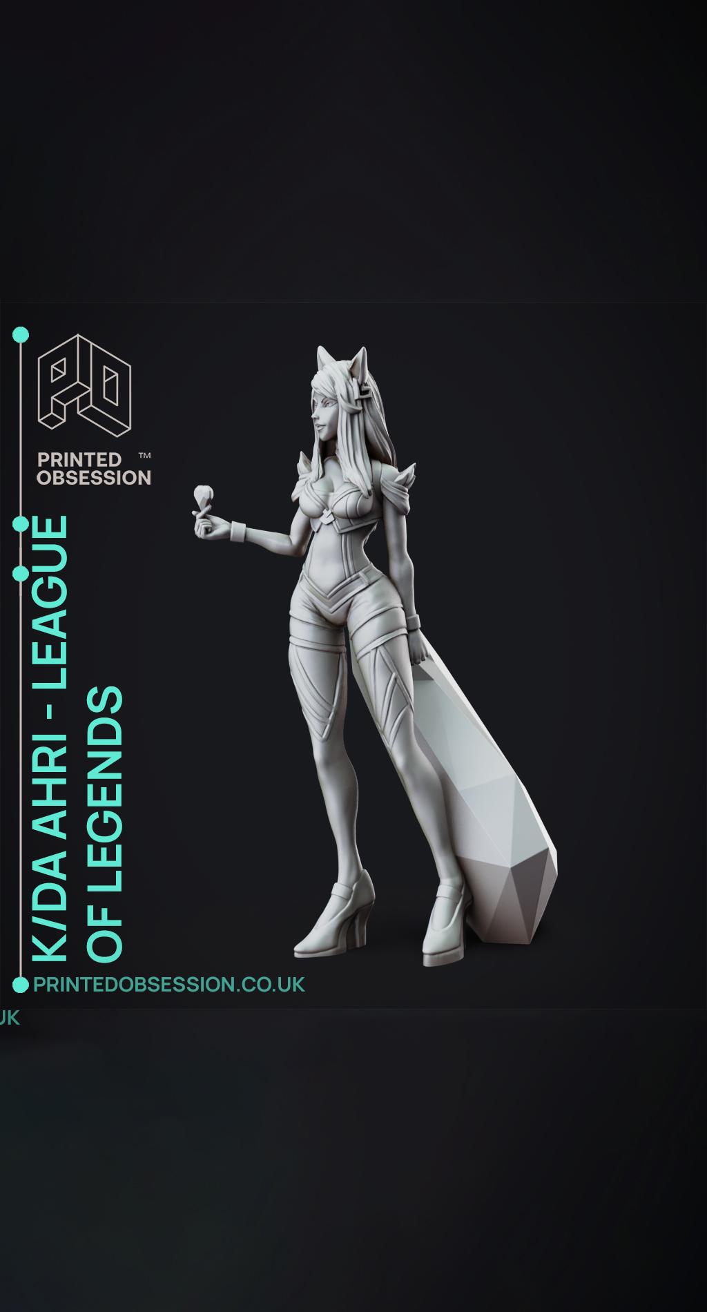 KDA Ahri - LEAGUE OF LEGENDS - 25cm tall model  3d model