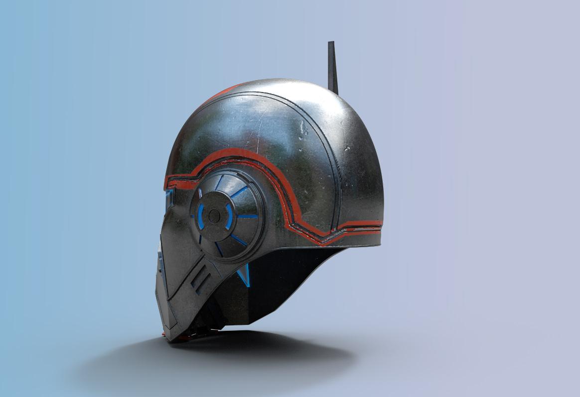 Shae Vizla Mando Helmet 3d model
