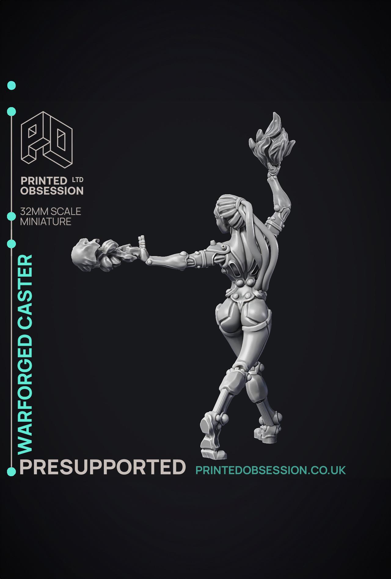 Warforged Caster - Assassin Clan - PRESUPPORTED - 32 mm scale  3d model