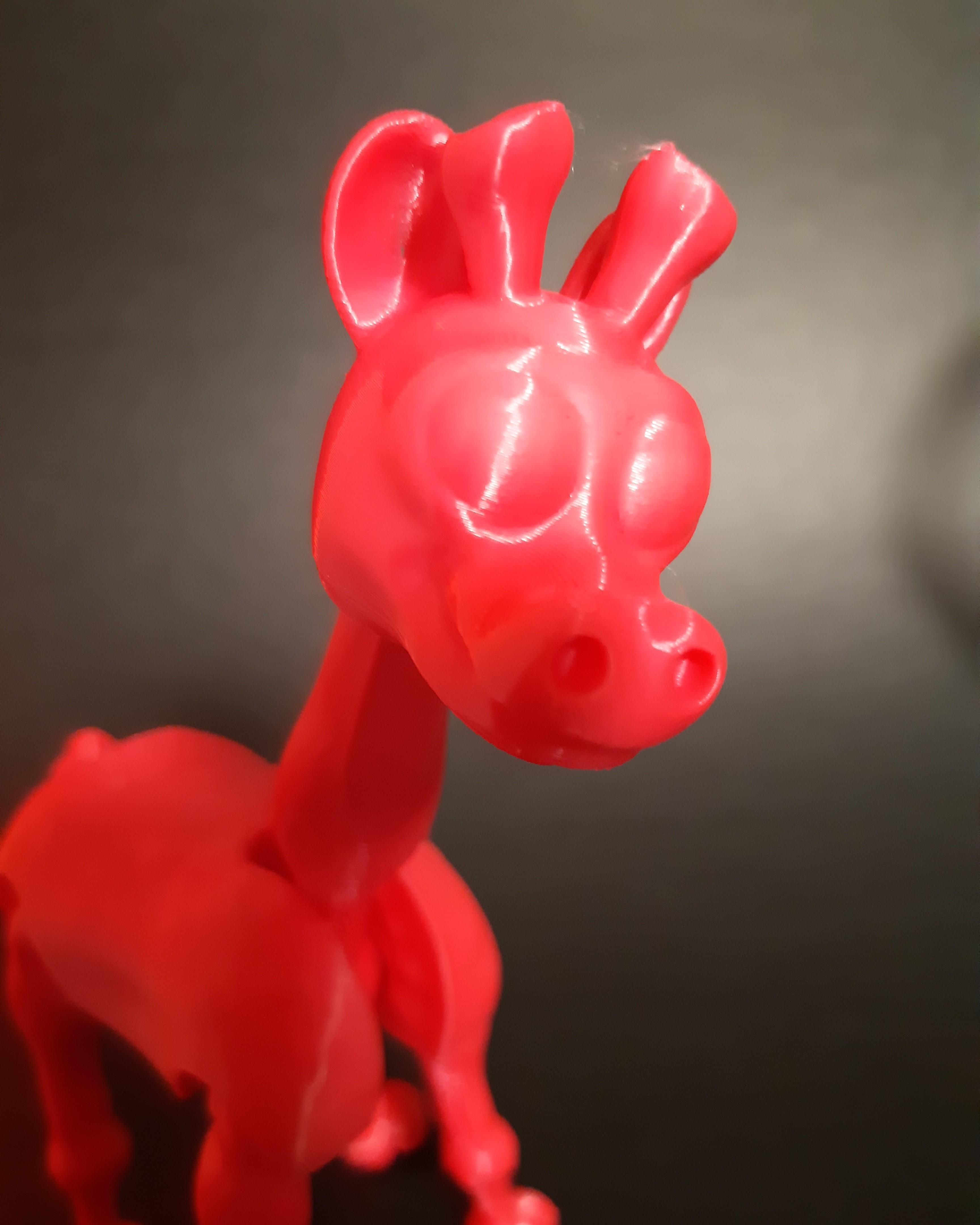 SIMPLE FLEXI GIRAFFE - POSEABLE - SUPPORT FREE - PRINT IN PLACE 3d model