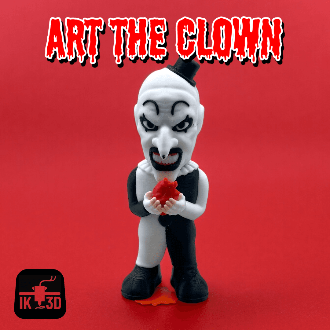 Art The Clow Holding Heart / Horror Mini /3MF Included 3d model