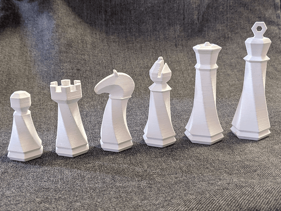 Thingisplore - 3D Printed 3D Chess Set 