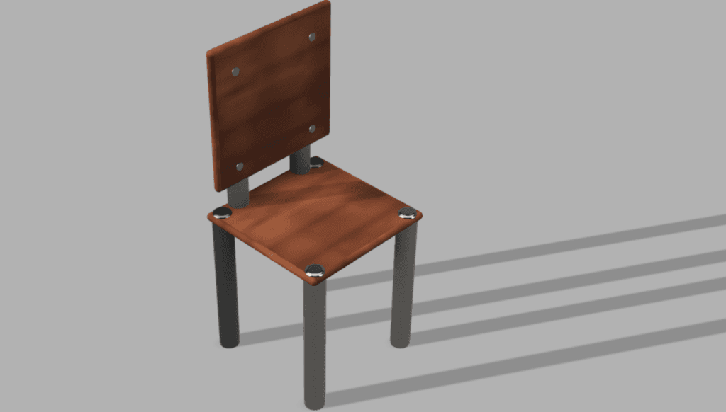 Chair for modern table 3d model