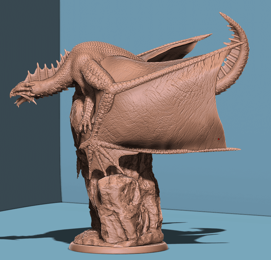 Adult Bronze Dragon 3d model