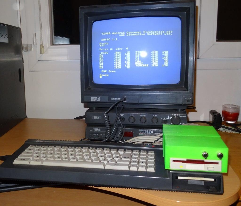 3.5" floppy drive case for amstrad CPC 6128 3d model