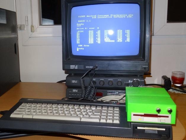3.5" floppy drive case for amstrad CPC 6128 3d model