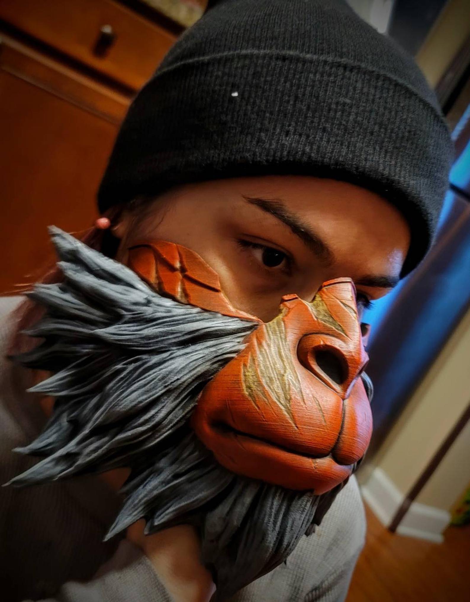 ghost of tsushima Monkey Mask 3d model