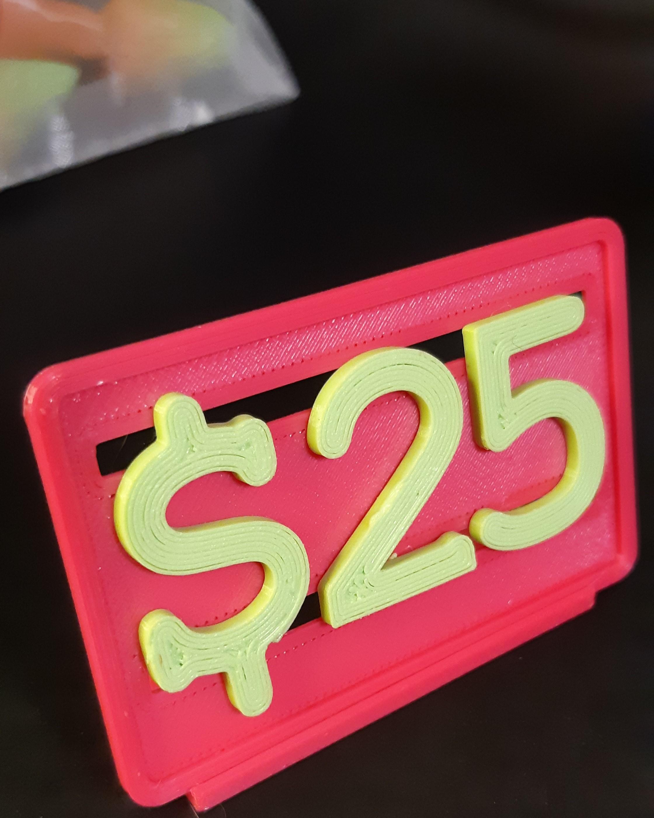 Price Tag - Customizable 3d model