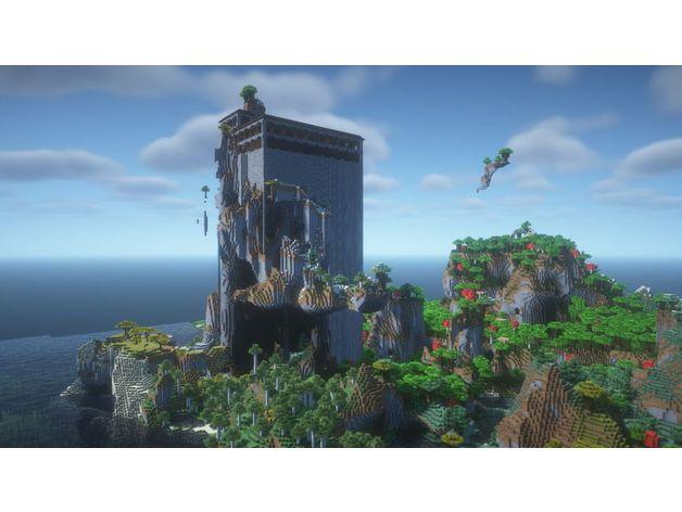 Minecraft tower 3d model