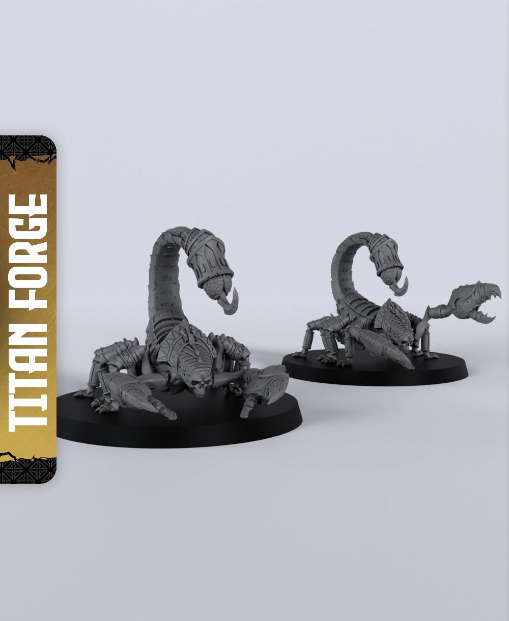 Sand Scorpions - With Free Dragon Warhammer - 5e DnD Inspired for RPG and Wargamers 3d model