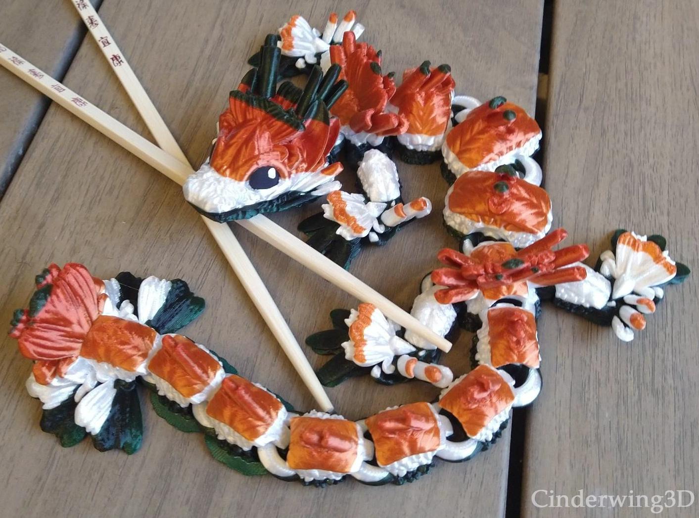 Baby Sushi Dragon 3d model