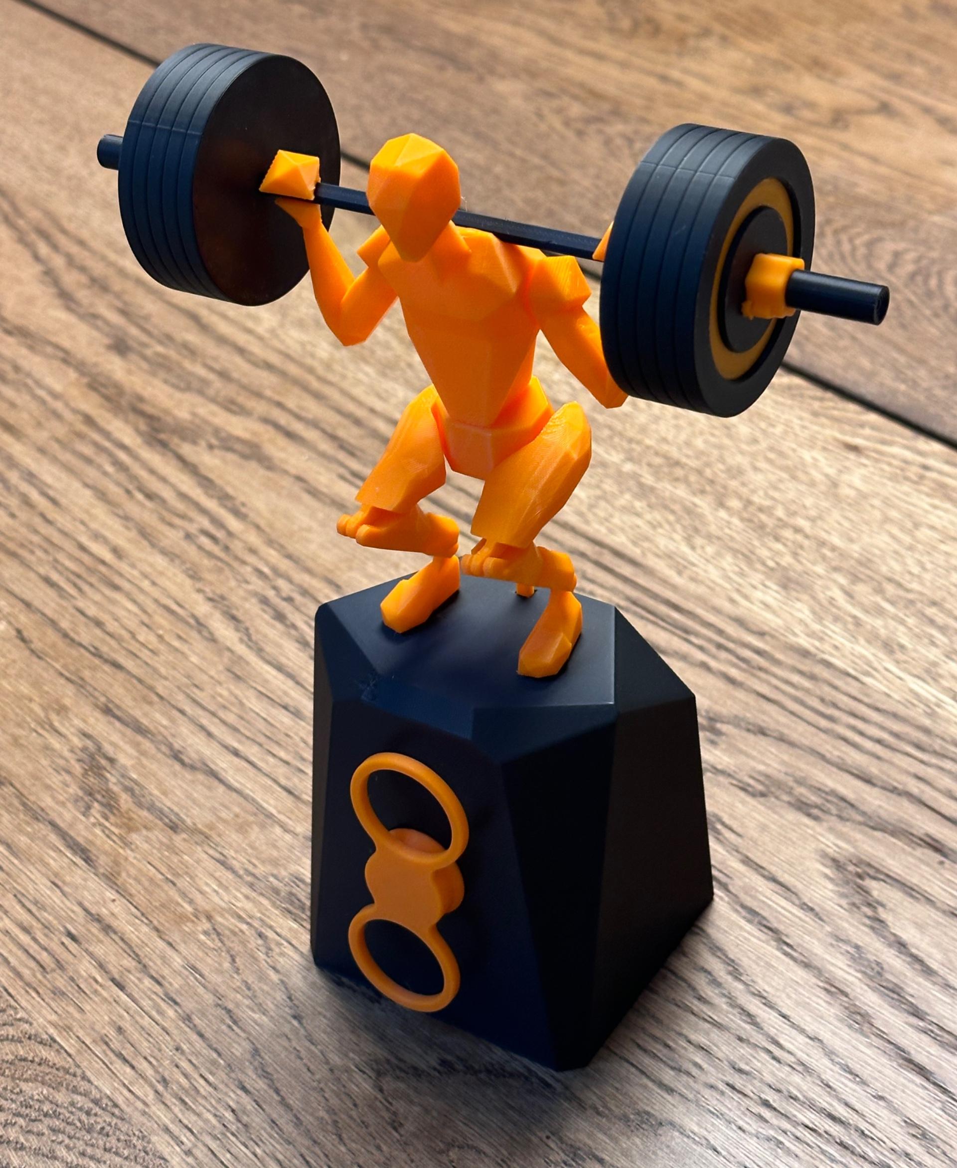 Squat Automata - Moving Sculpture - Printed on ender 3 in sunlu pla
Very fun model , really like it!  - 3d model