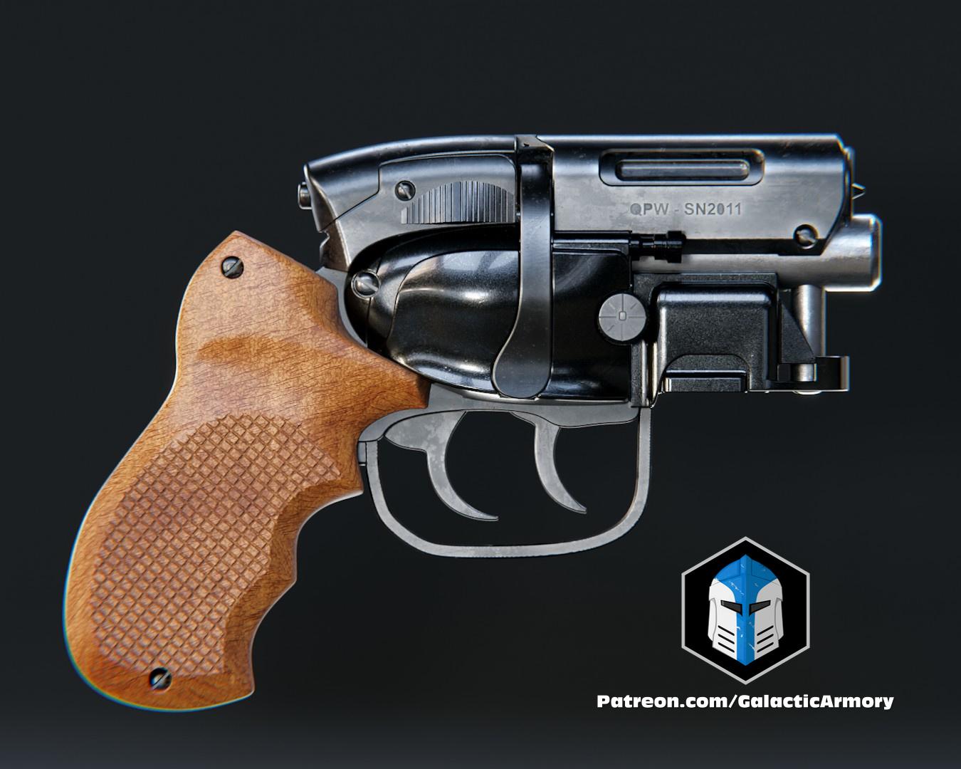 Blade Runner Snubnose Blaster - 3D Print Files 3d model