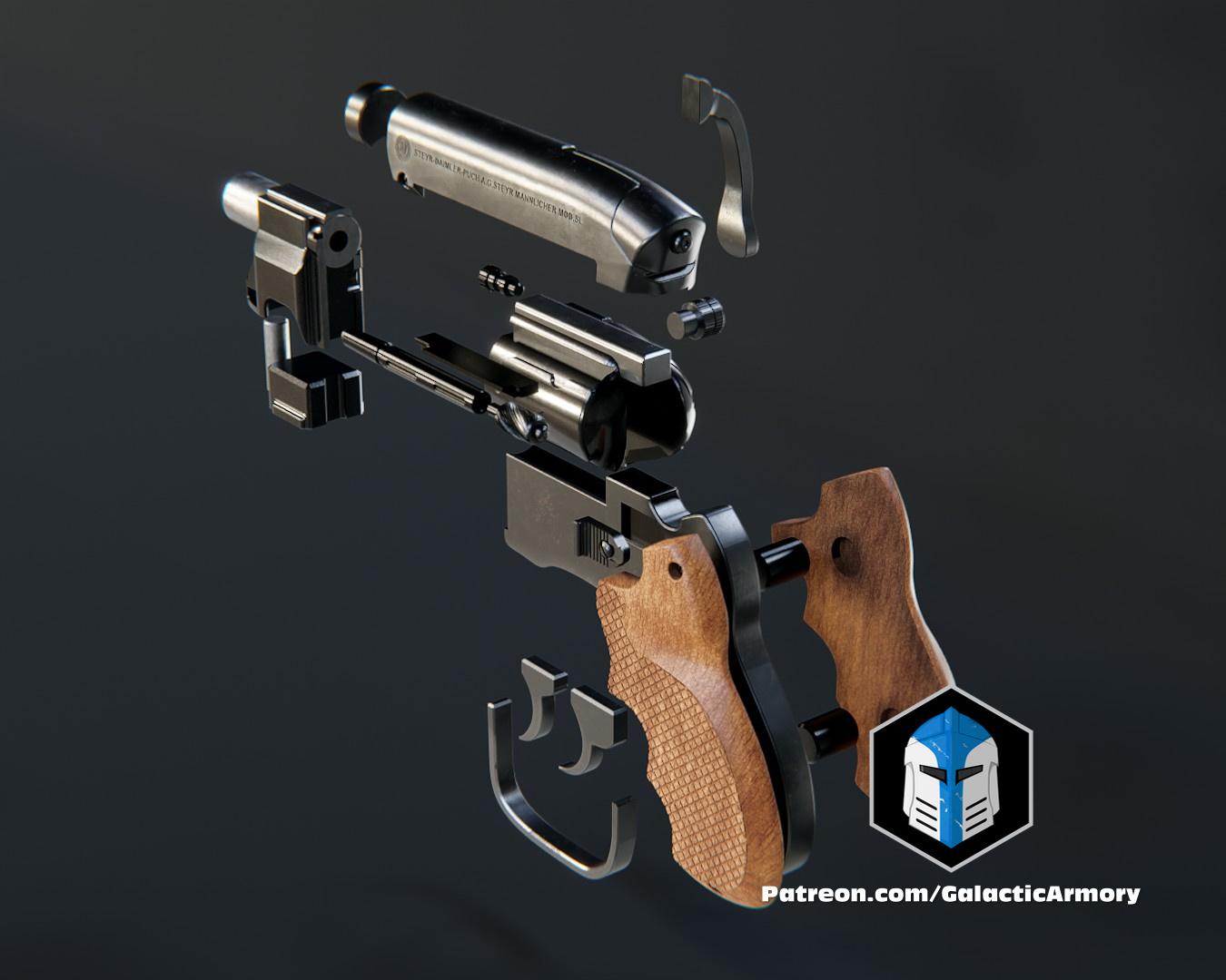 Blade Runner Snubnose Blaster - 3D Print Files 3d model