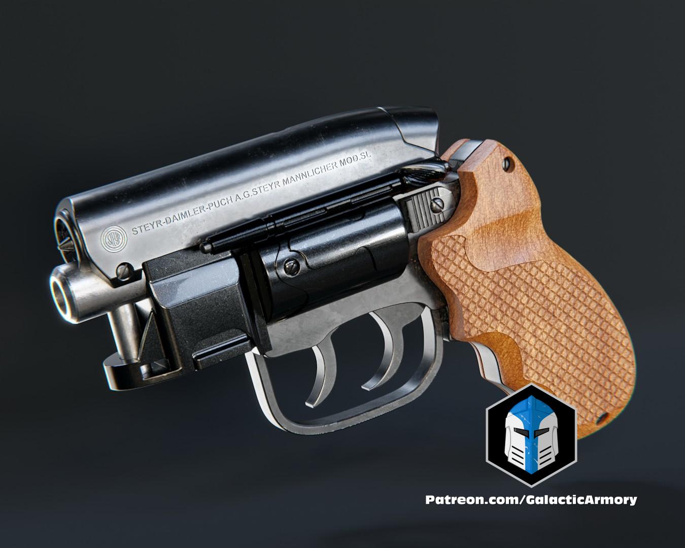 Blade Runner Snubnose Blaster - 3D Print Files 3d model