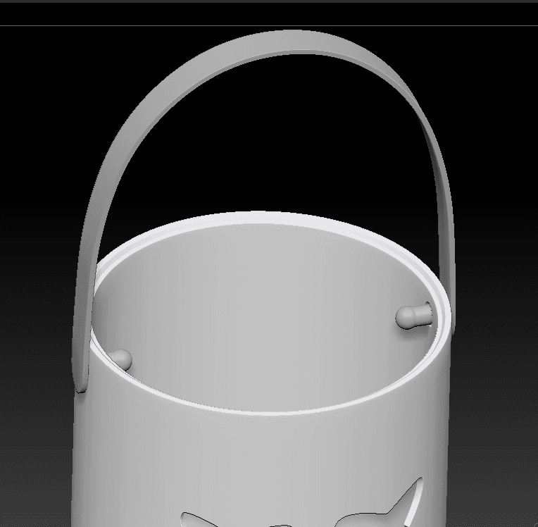 DJ Marshmello Halloween Candy Bucket 3d model