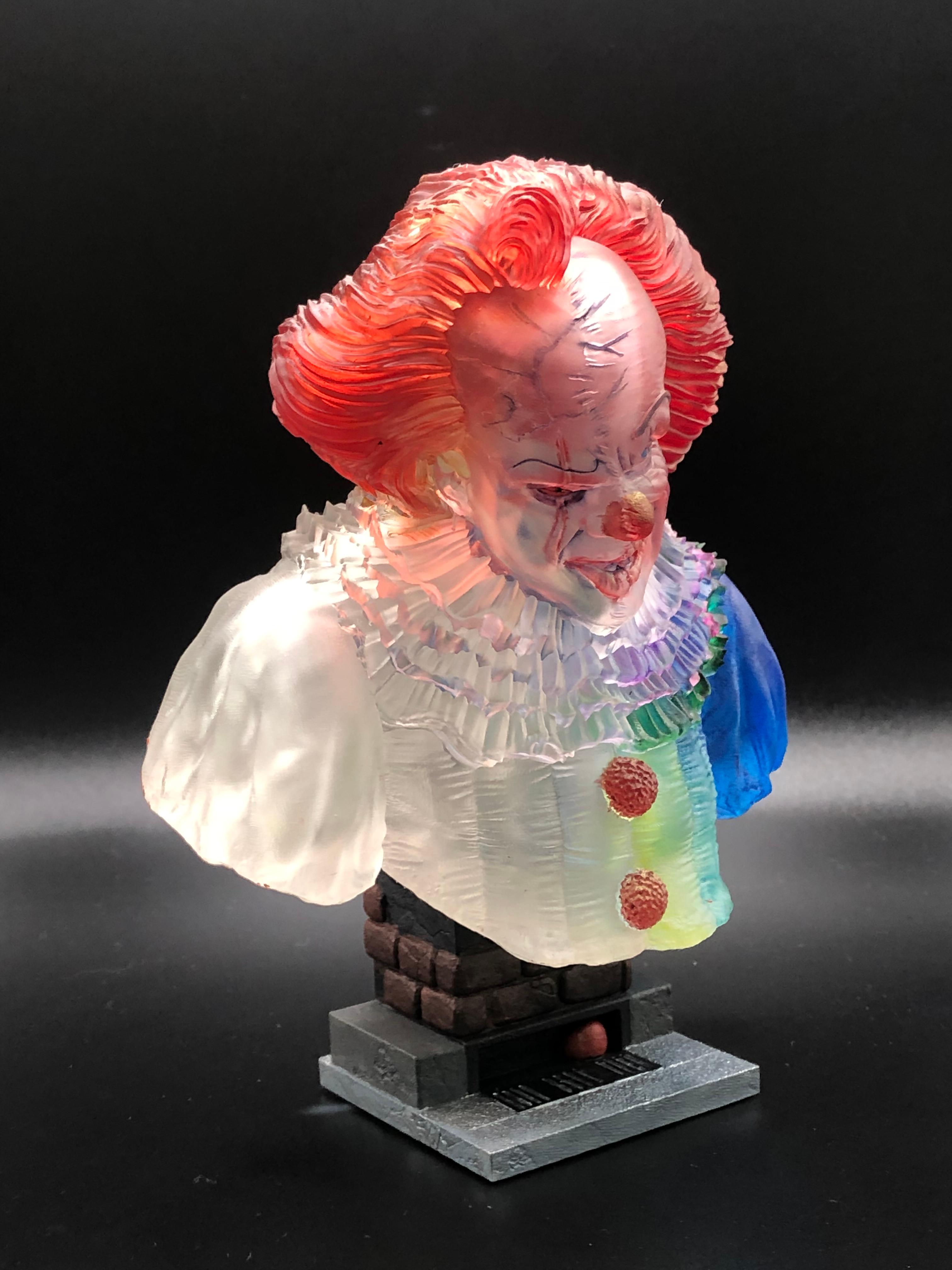 Pennywise bust (Pre-Supported) 3d model