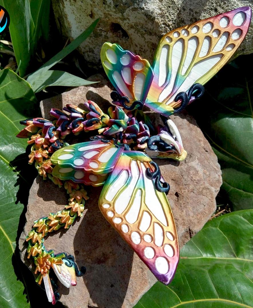 Butterfly Dragon 3d model