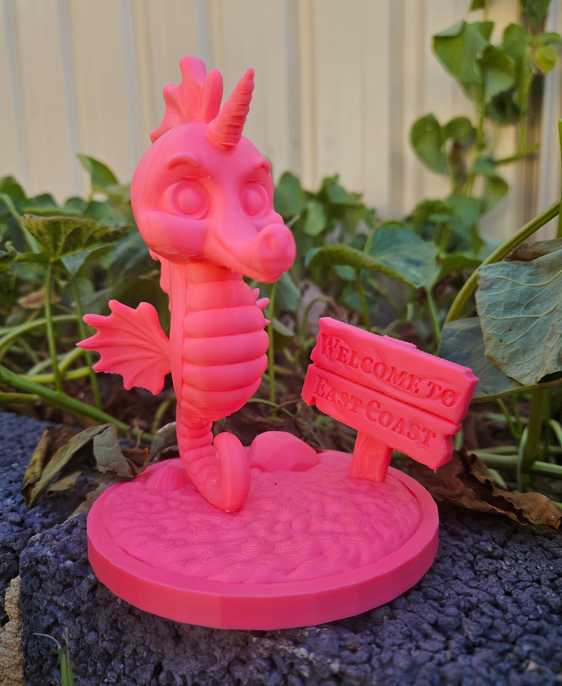 Toby The SeaUnicorn - Toby was greeted with heart filled eyes and a "that's so cool" by my 2 kids who couldn't even wait for me to get him off the printer before reaching in to claim him!  - 3d model
