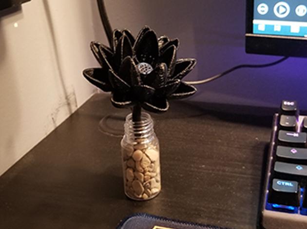 MTG Black Lotus Flower Display Piece - Magic The Gathering Desk Toy 3d model