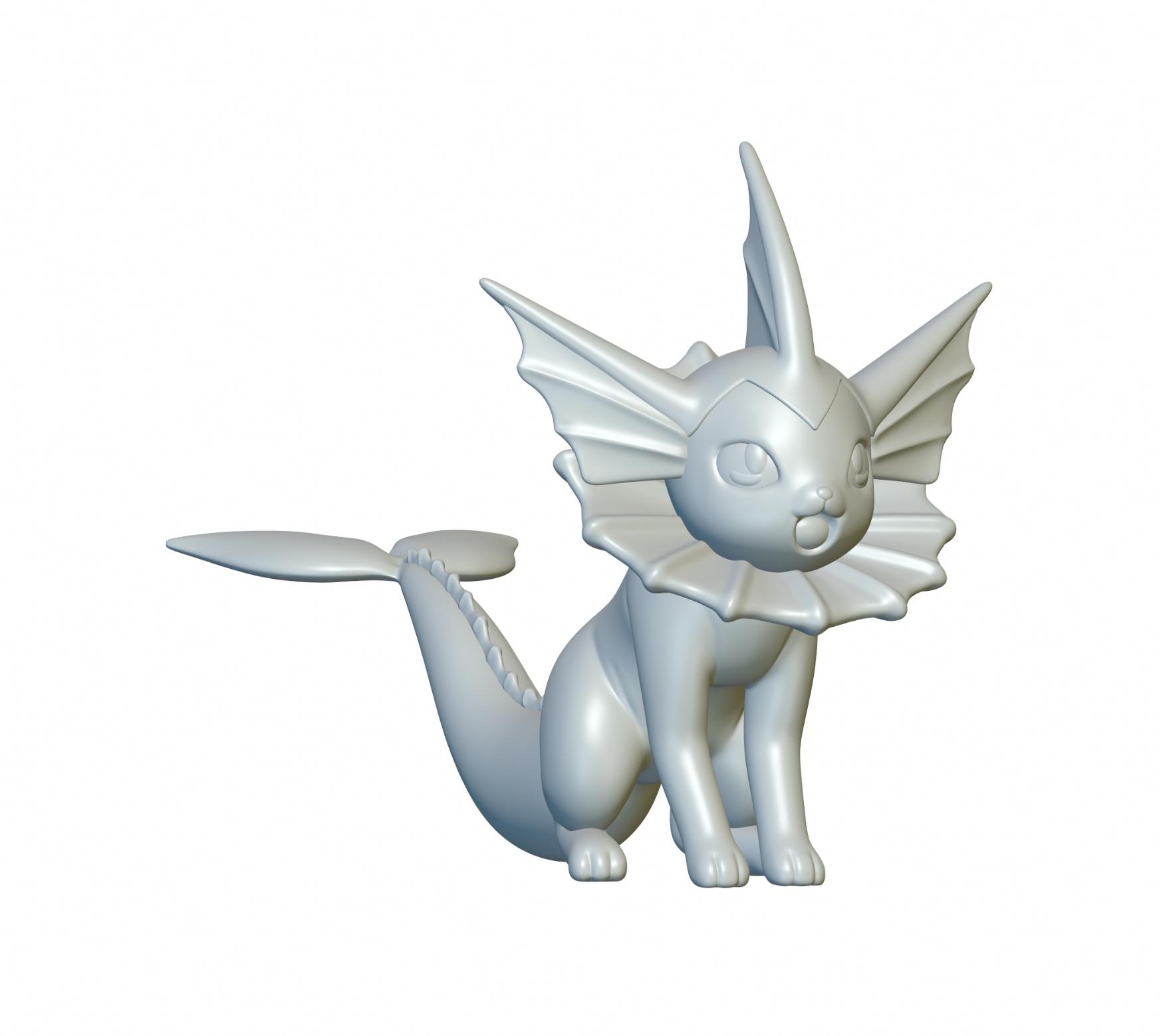 Pokemon Vaporeon #134 - Optimized for 3D Printing 3d model