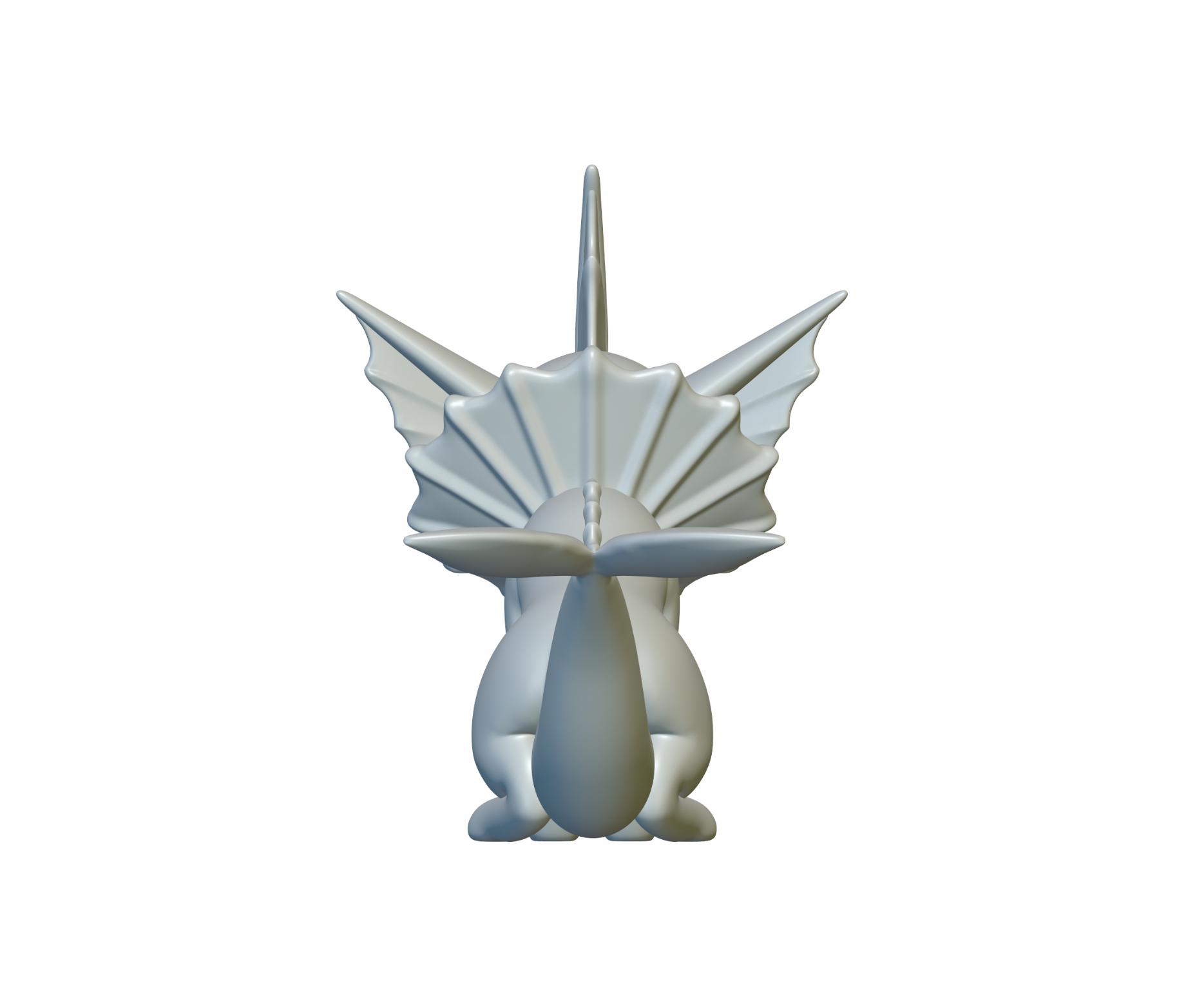 Pokemon Vaporeon #134 - Optimized for 3D Printing 3d model
