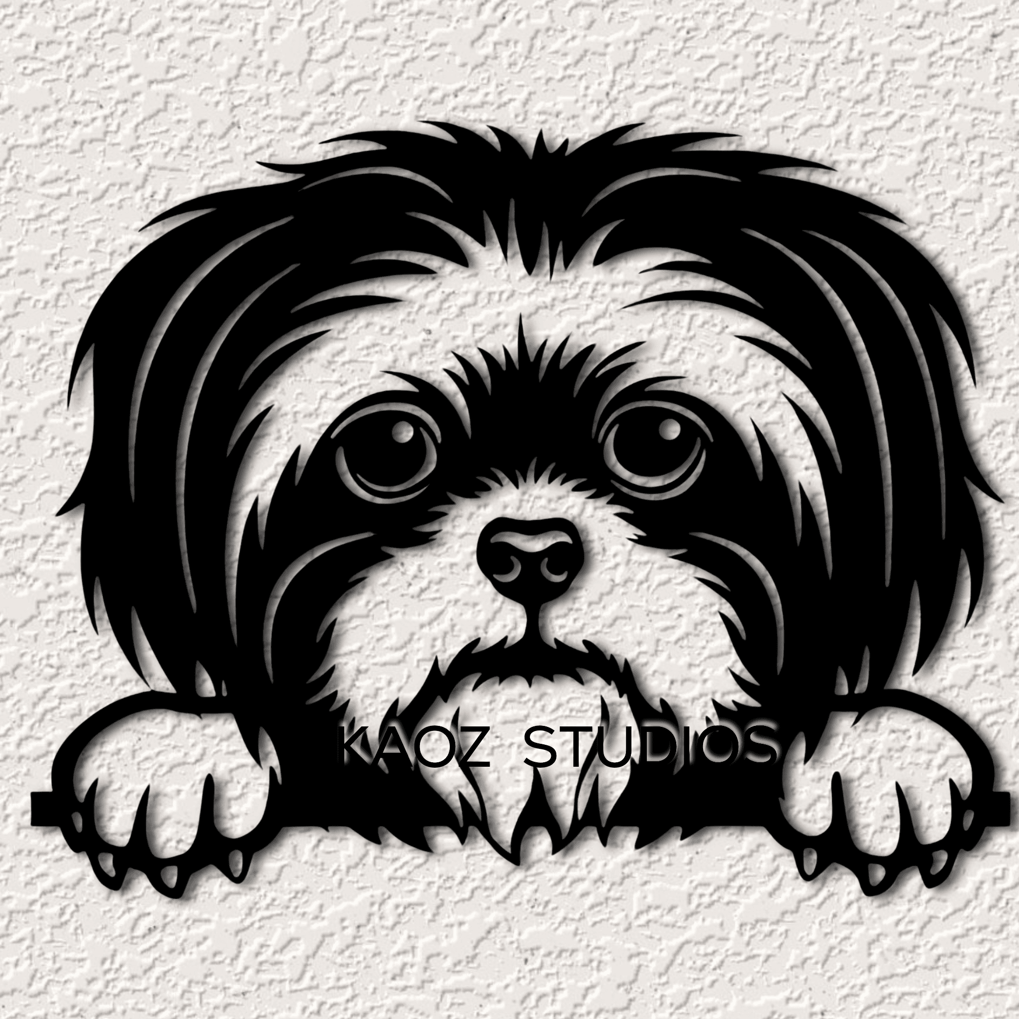 shi tzu wall art shitzu wall decor dog decoration 3d model