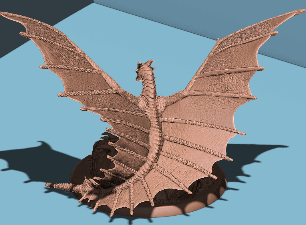 Adult Copper Dragon 3d model