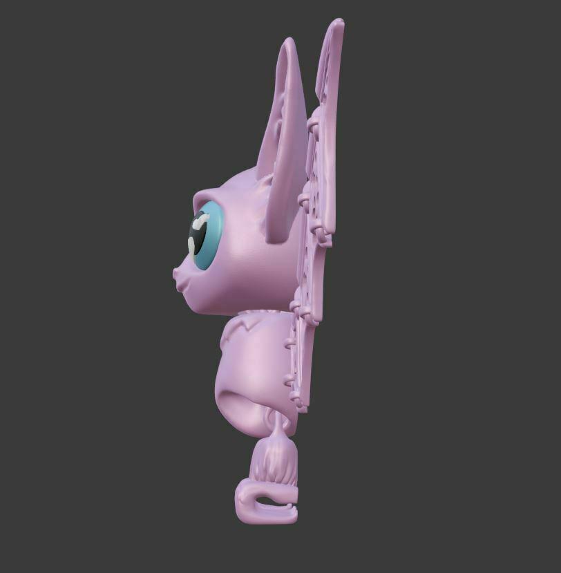 ARTICULATED VALENTINE'S DAY HEART BAT 3d model