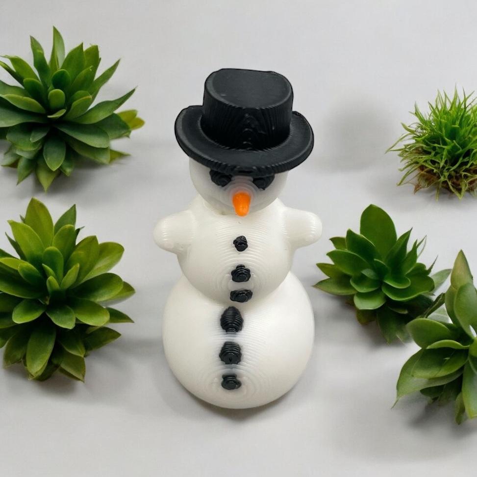 Flexi Snowman (No Supports) 3d model