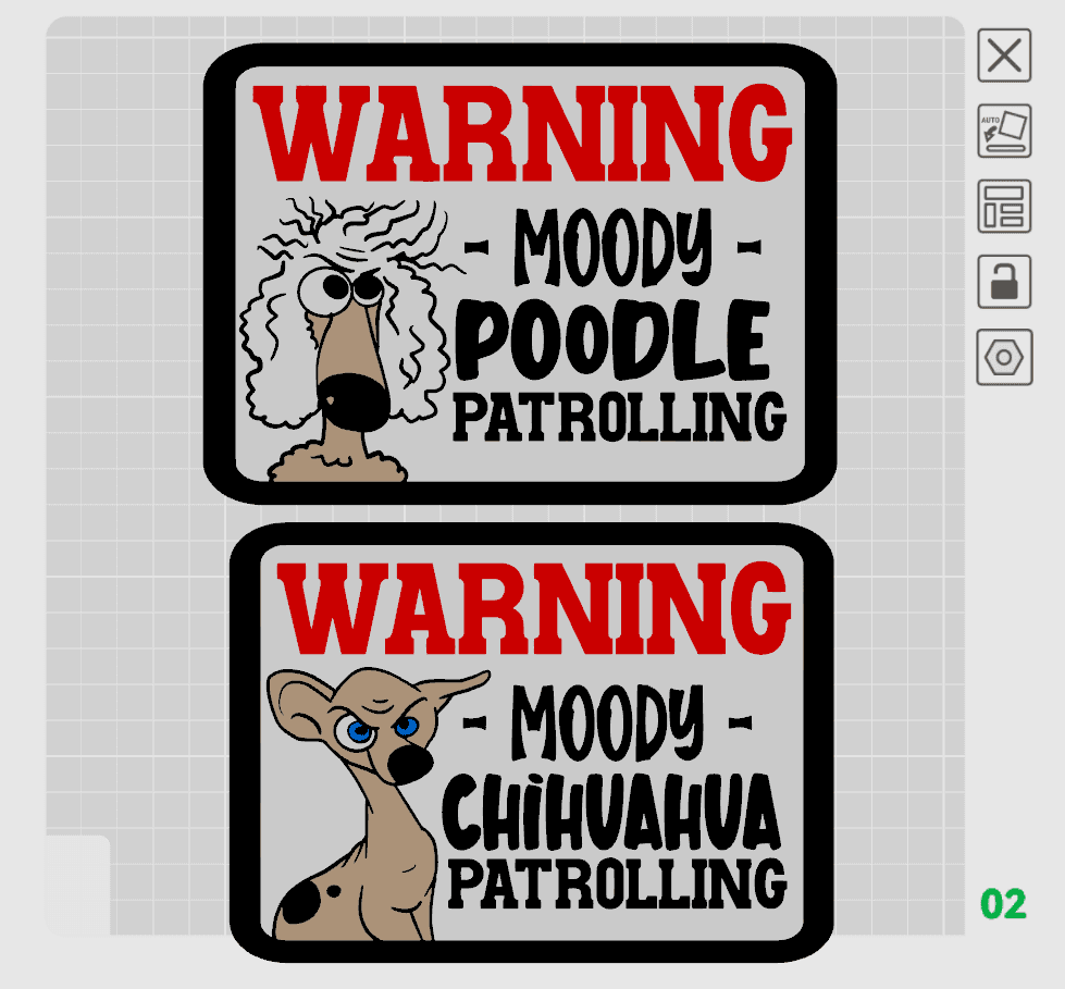 Doggo Warning Signs (AMS Ready) 3d model