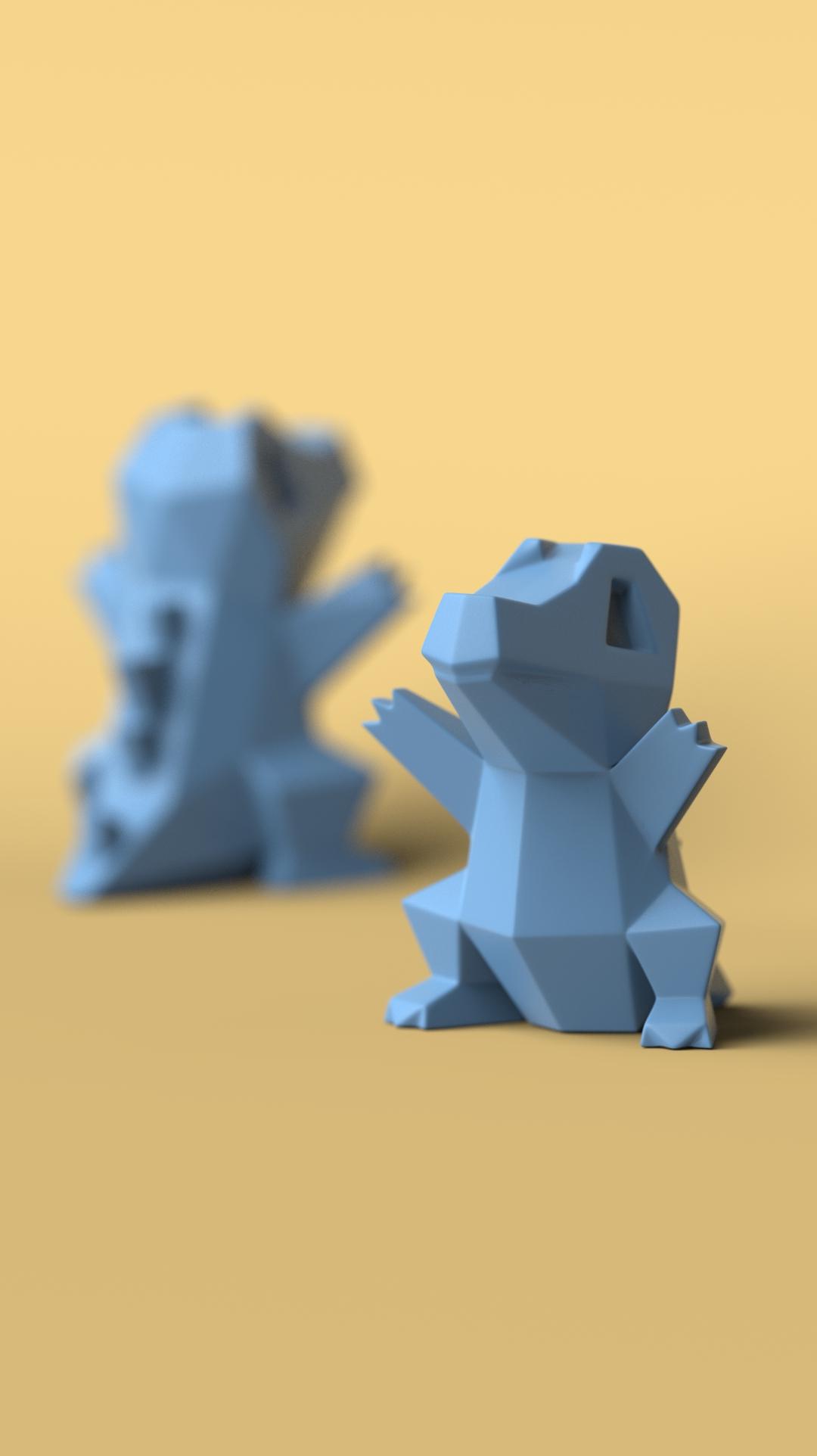 Low-poly Totodile (Version 2) 3d model