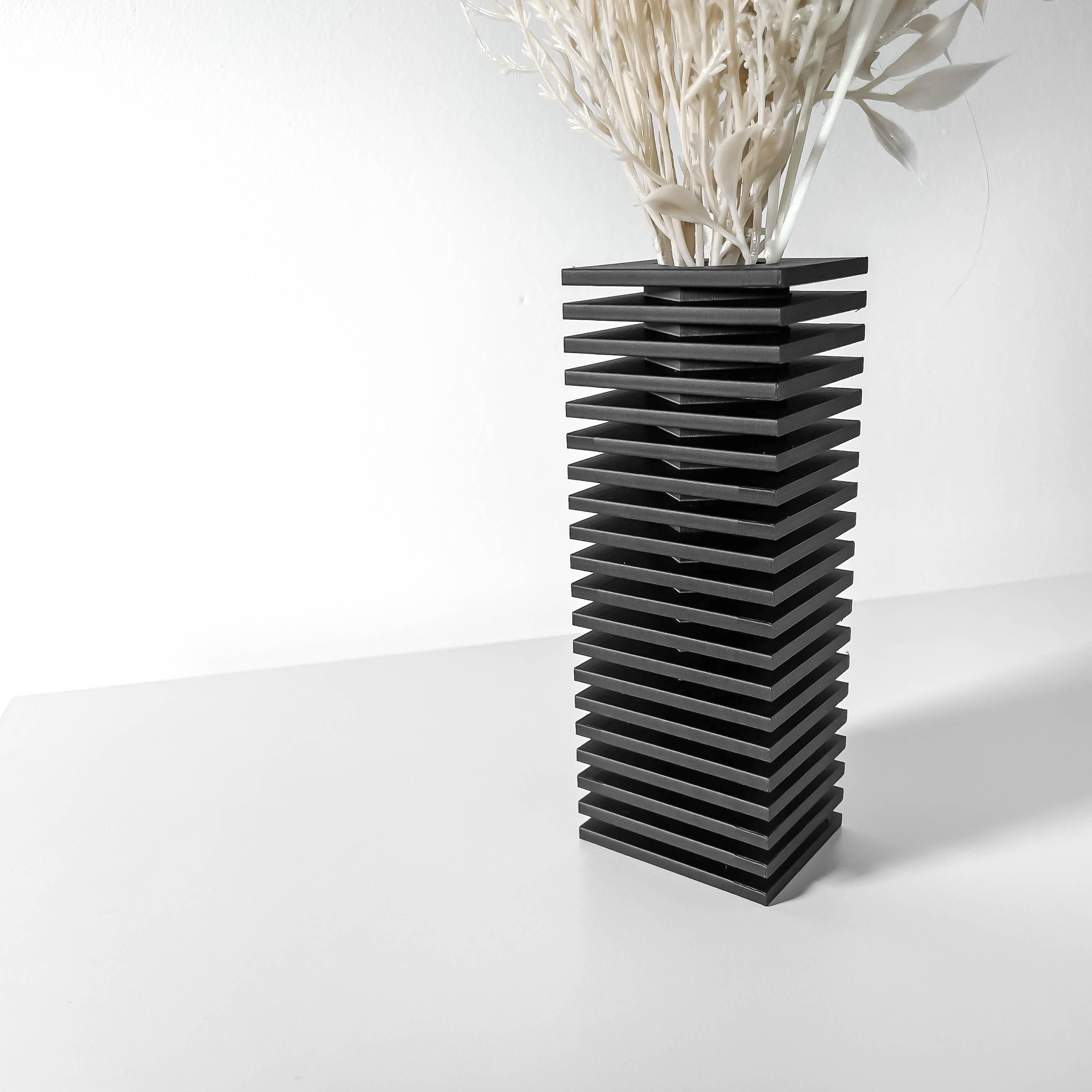 The Nado Vase, Modern and Unique Home Decor for Dried and Preserved Flower Arrangement 3d model