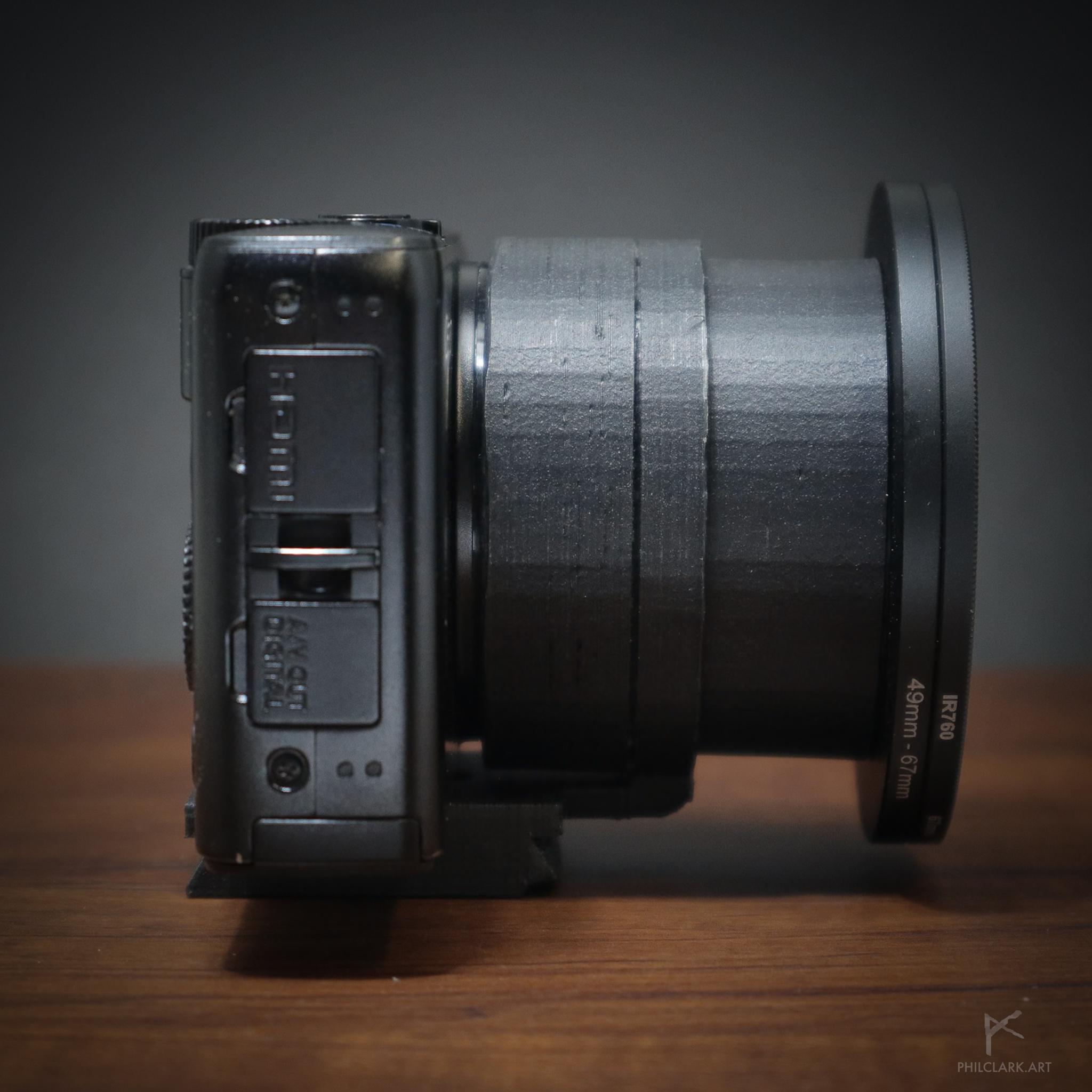Lens Filter Mounting Adapter for Canon PowerShot S90 Digital Camera 3d model