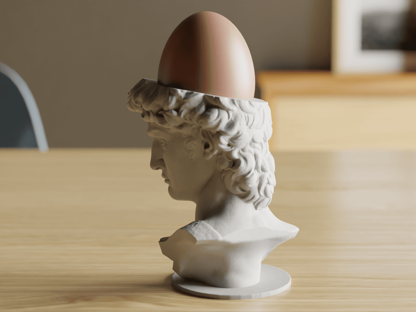 David Egg Cup 3d model