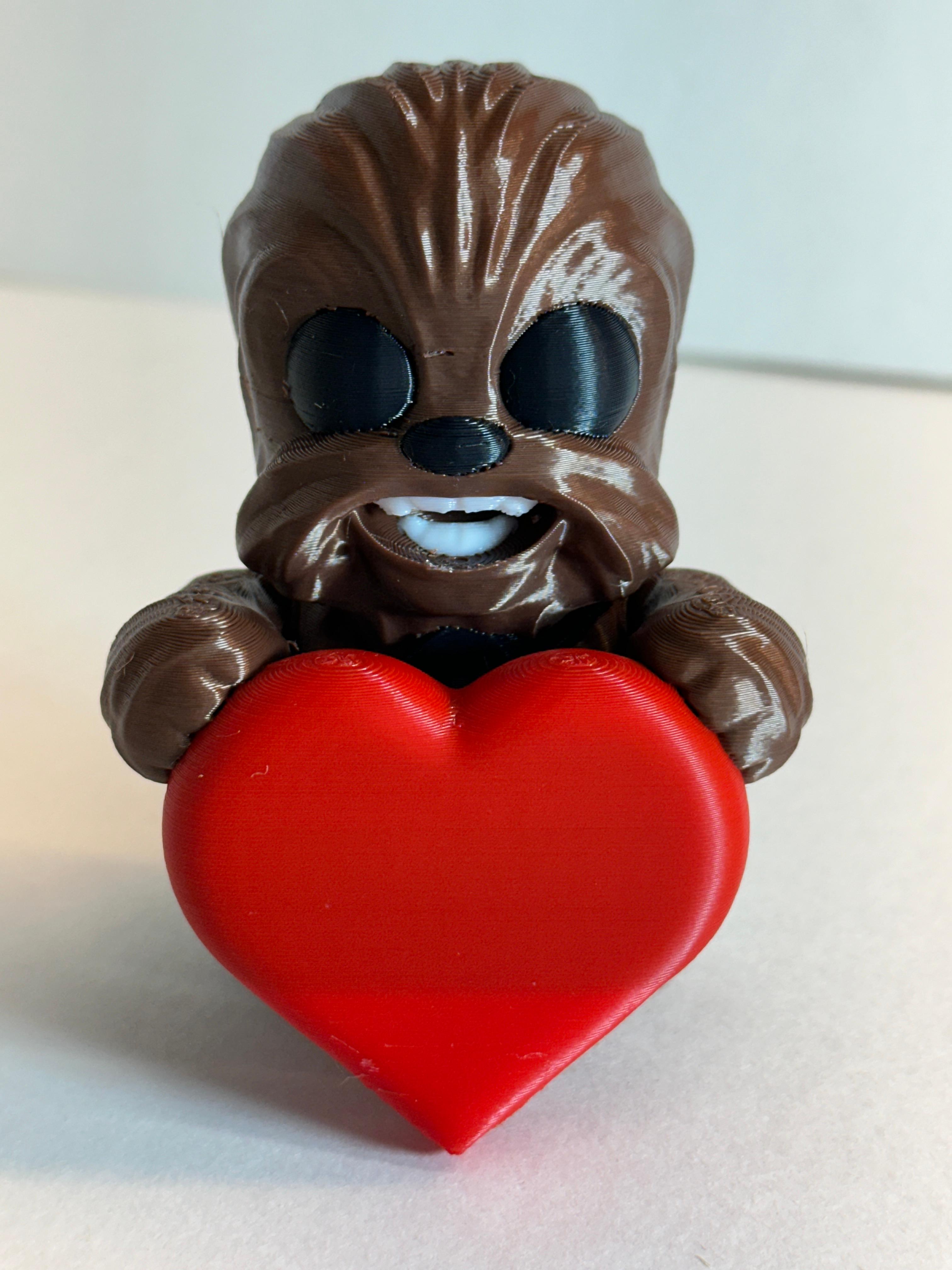 Baby Chewbacca Valentines Day.stl 3d model