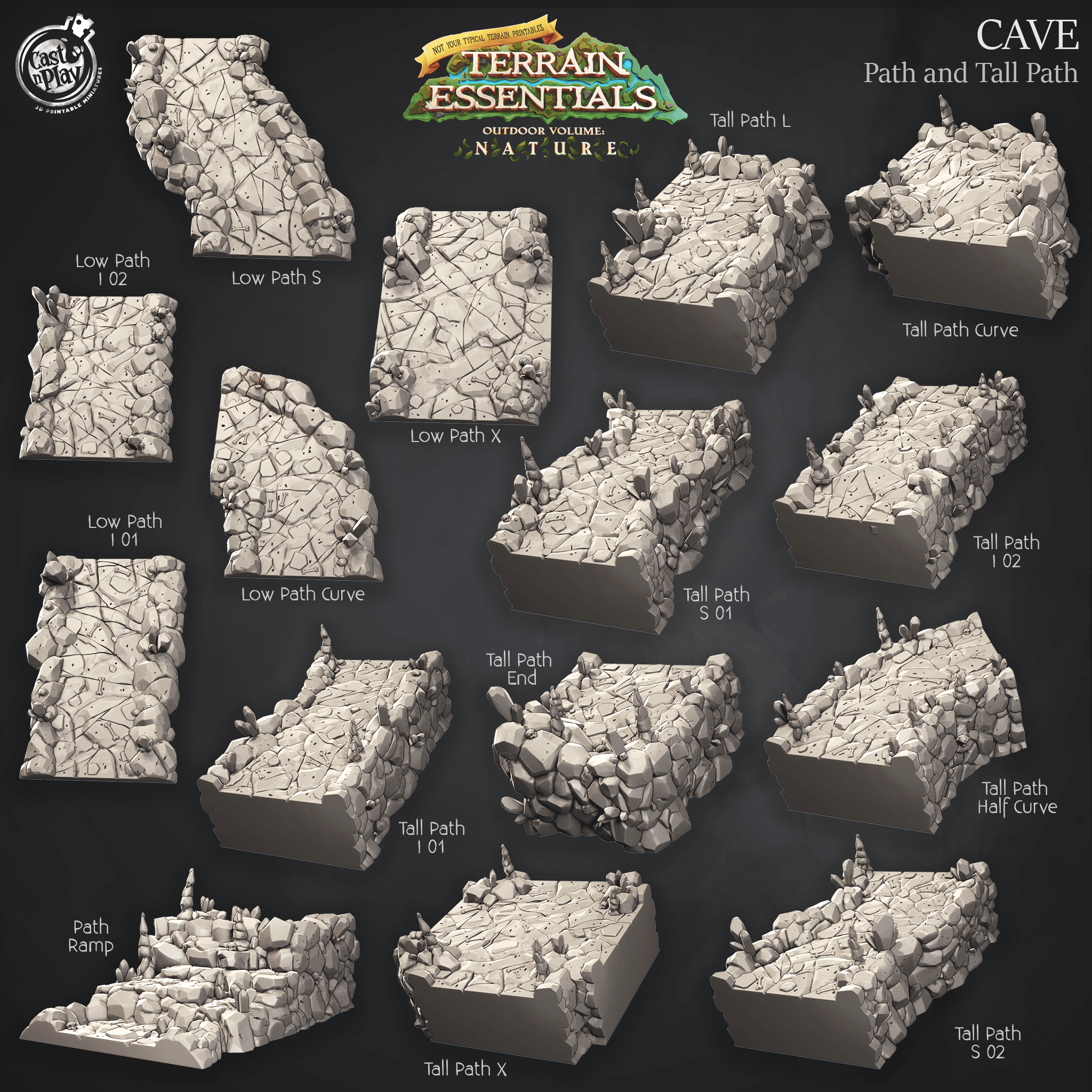 Cave Set (Pre-Supported) 3d model
