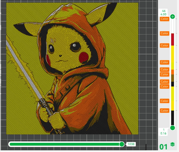 Jedi Pikachu 3d model