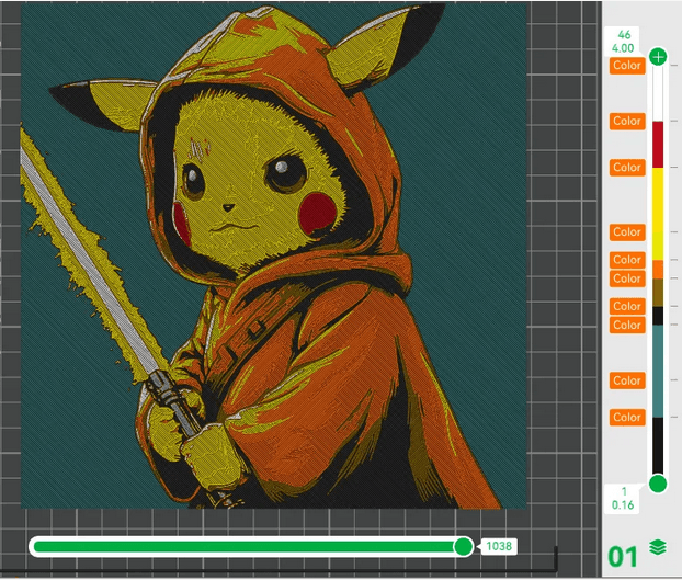 Jedi Pikachu 3d model