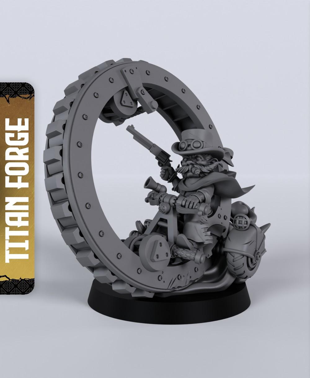 Gnome Rider - With Free Dragon Warhammer - 5e DnD Inspired for RPG and Wargamers 3d model