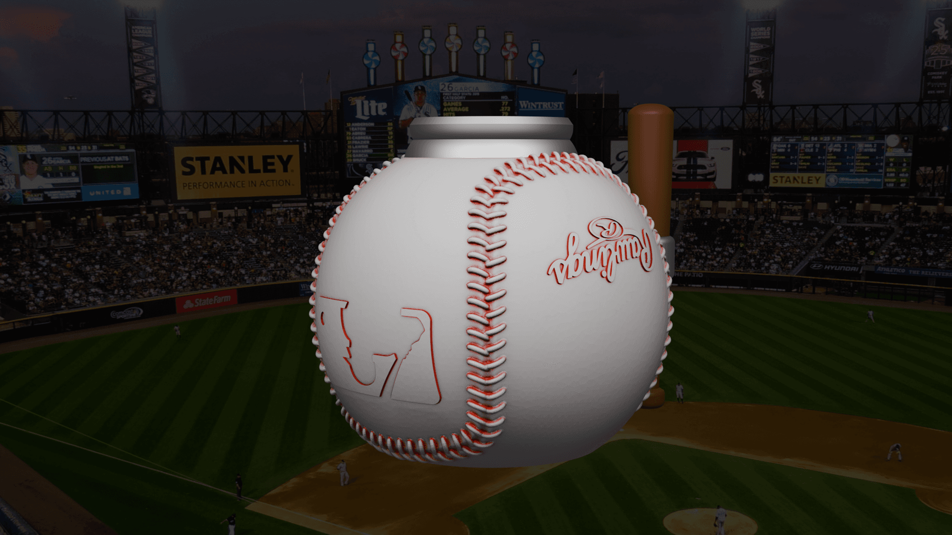 White Sox Baseball Can Holder / Koozie 3d model