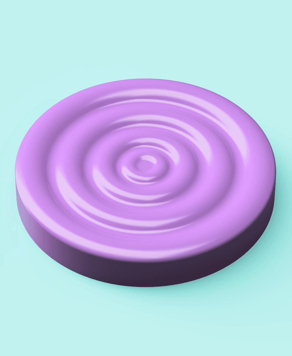 Water Ripple Soap Dish 3d model