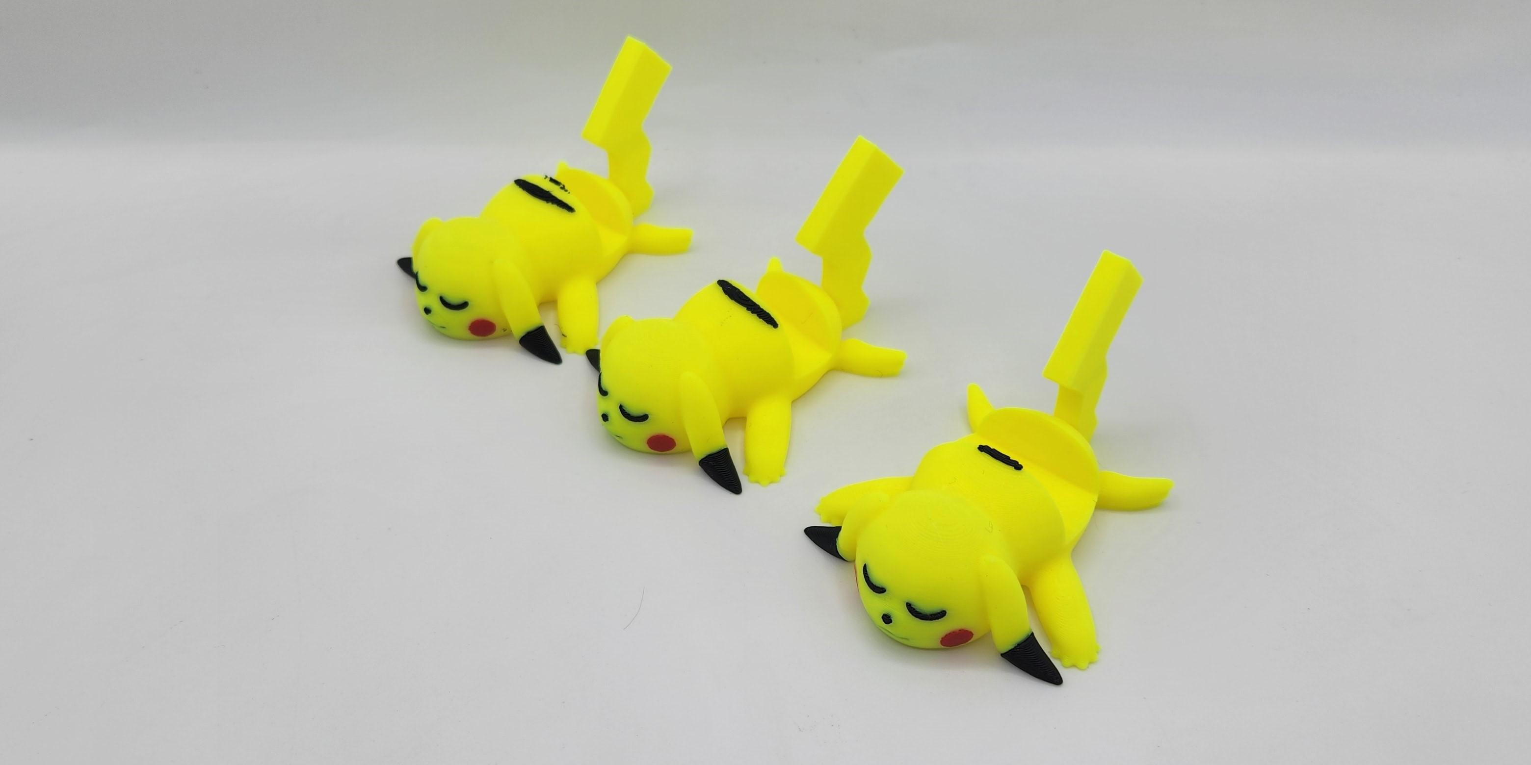 POKEMON - PIKACHU PHONE STANDS 3d model