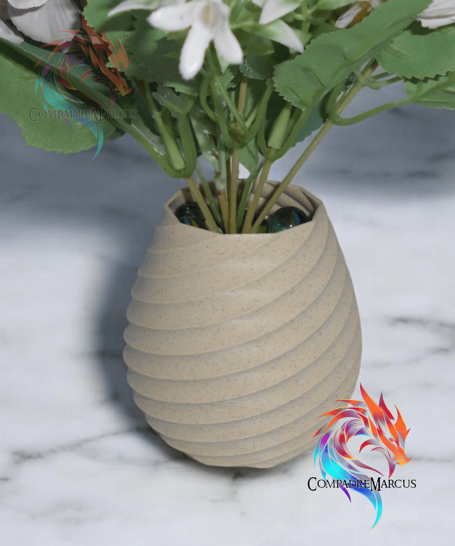 Spiral decorative Planter / No supports  3d model